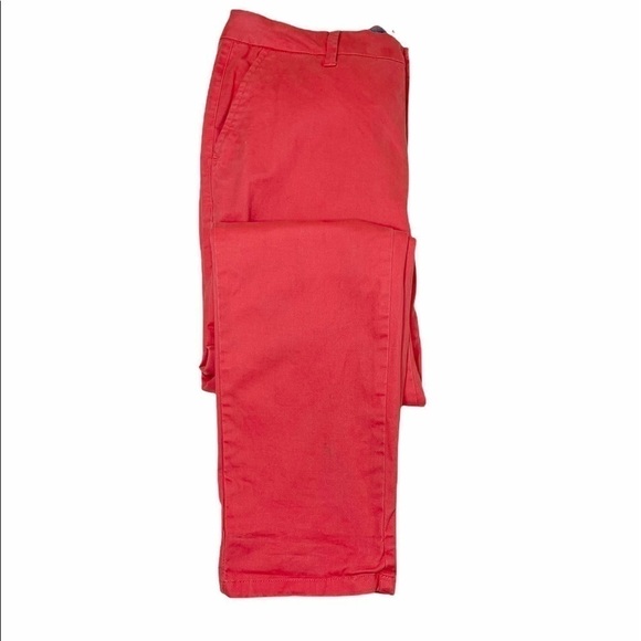 TOMMY Hilfiger Ladies Coral Flat Front Chino Pants Size 6 - Picture 1 of 11